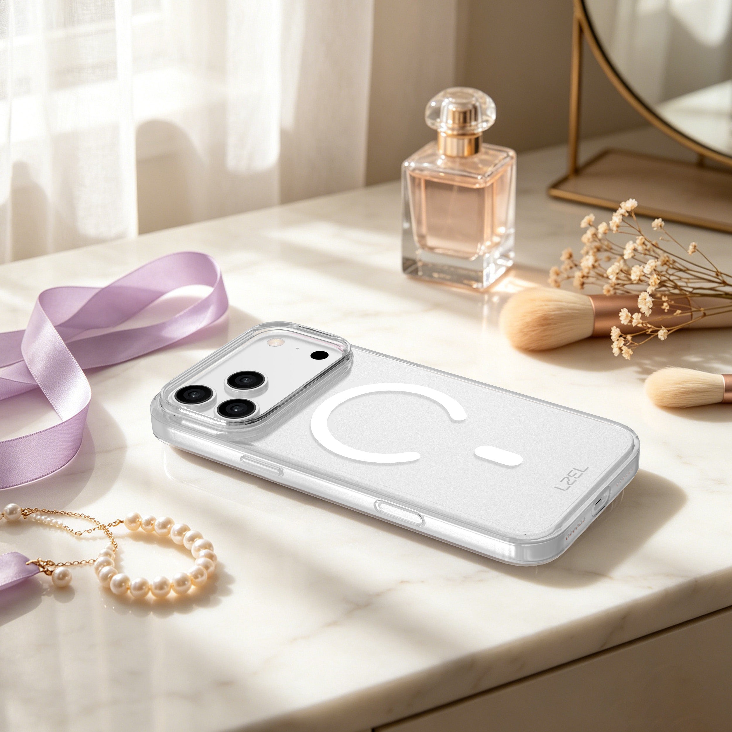 LZEL NEXOMAG Clear MagSafe Case with Enhanced Edge Protection for iPhone 18 Pro & 18 Pro Max - Image 4